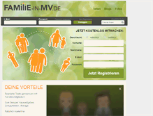 Tablet Screenshot of familie-in-mv.de
